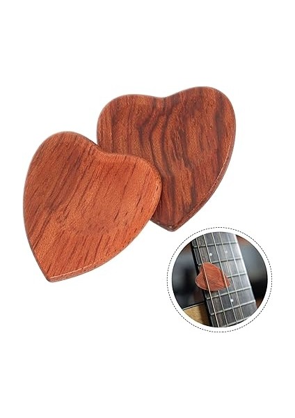 2 Adet Özel Gitar Penası Orta Boy Elektrik Bas Gitar Penaları Halk ve Elektrik Gitarlar Için Kalp Şeklinde Ahşap Penalar indirimleri