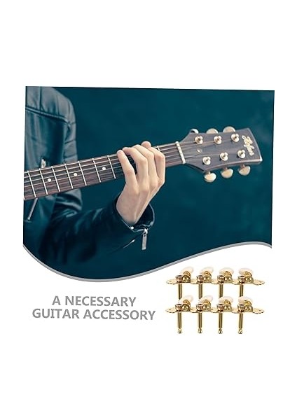 1 Takım Mandolin Tunerleri Gitar Mandalı Ayar Tuşları Gitar Mandal Aracı Evrensel Gitar Akort Mandalı Akustik Gitar Aksesuarları Gitar Akort Aksesuarı Saate Yapış Metal Golden indirimleri