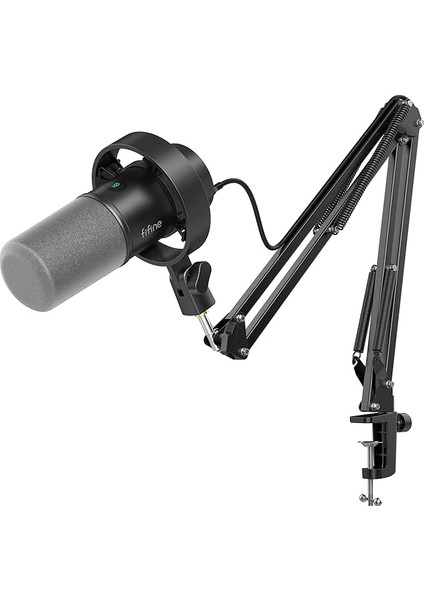 Boom Kol Paketi ile Dinamik Mikrofon, Xlr/usb Podcast Kayıt Mikrofon Seti, Sessiz Düğmeli, Kulaklık İZLEME-K688CT