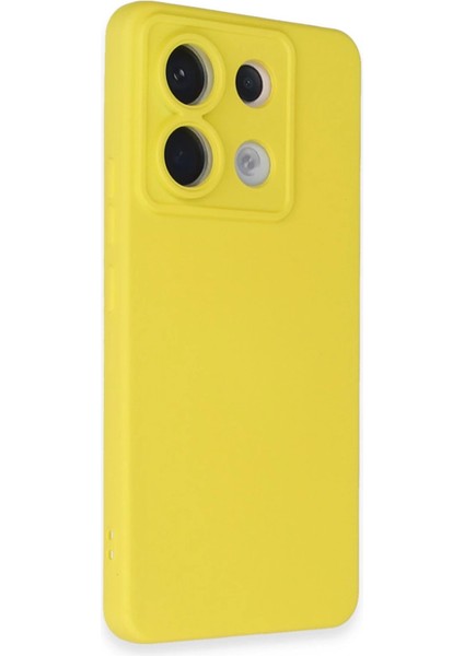 Newface Note 13 5g Kılıf Nano Içi Kadife Silikon - Sarı fiyatları