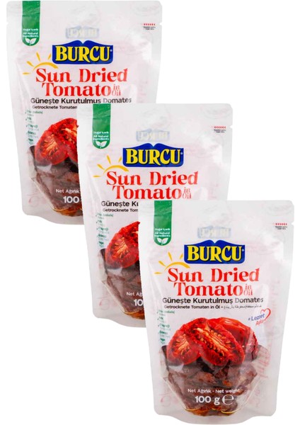 Güneşte Kurutulmuş Domates 100 gr x 3 Adet