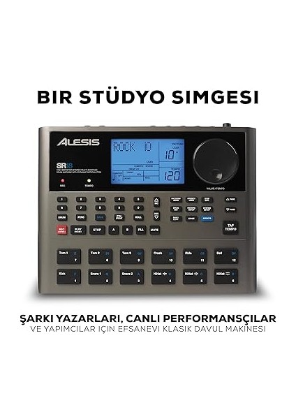 Sr-18, Stüdyo Kalitesinde Bağımsız Davul Makinesi, Yerleşik Ses Kütüphanesi, Performansa Dayalı Giriş/çıkış ve Dahili Efektler/ışlemciler fiyatları