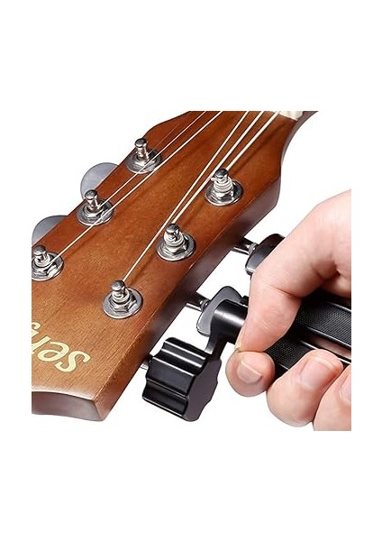 Gitar Tel Mili, 3'ü 1 Arada Tel Krankı, Tel Kesici, Tel Çekici, Gitar Için Çok Fonksiyonlu Onarım Aleti, Siyah indirimleri