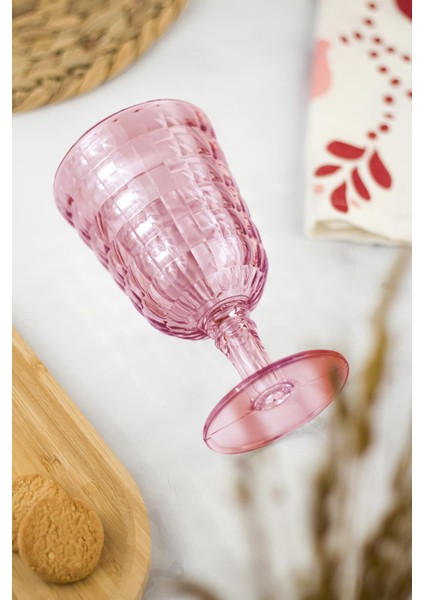 Allegra Mürdüm 6’lı Kadeh Bardak Seti 750 ml Akrilik Malzeme - Cam Değildir Kırılmaya Dayanıklı modelleri