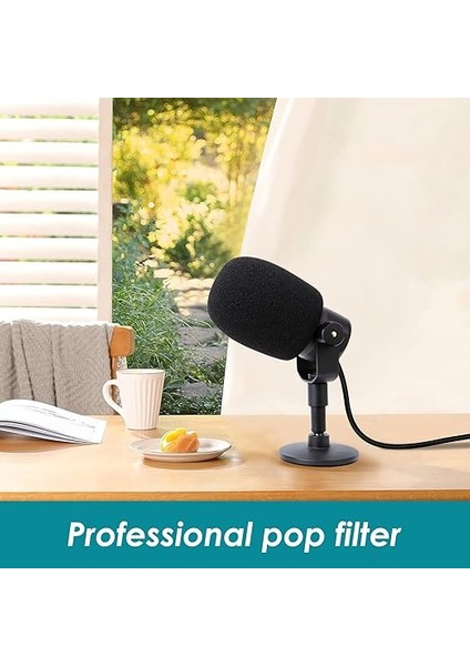 Podmic Pop Filtre - Mikrofon Rüzgar Koruması Köpüğü, Rode Podmic Podcasting Mikrofonu, Engellemek Için modelleri