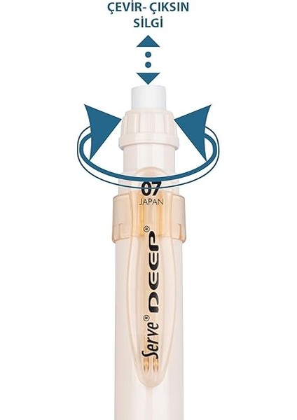 Deep Mekanik Kurşun Kalem, Toprak Tonları, 0.7 Mm, 6'lı Kutu indirimleri