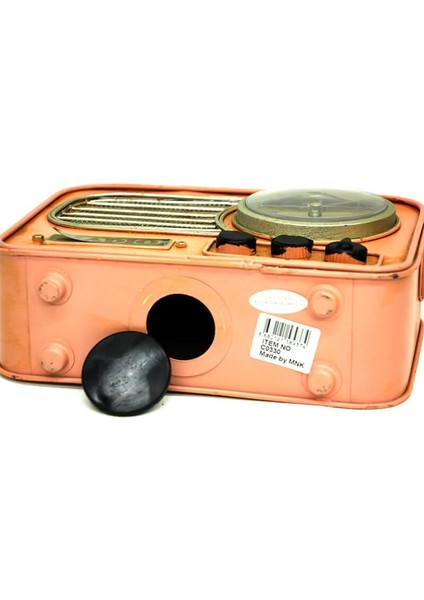 Dekoratif Metal Radyo Saat Masa Saati Vintage Ev Ofis Hediyelik fırsatları