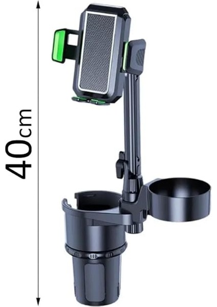 Araç Içi Telefon Tutucu ve Çift Bardak Tutuculu Büyük Boy 40 cm Yükseklik Kullanımı Kolay ve Pratik Fonksiyonel Telefon Tutucu SB-3066S fırsatları