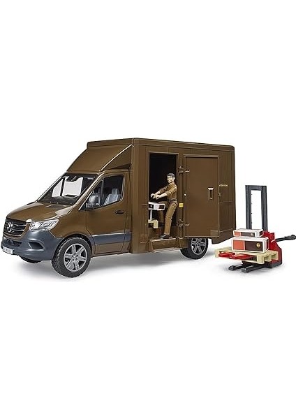 BR02678 Mercedes Benz Sprinter Ups Kargo Aracı Transpalet ve Figür fırsatları