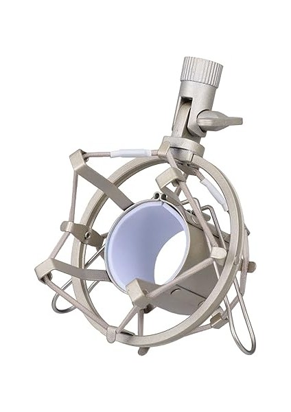 Taşınabilir Mikrofon Standı - Mikrofon Için Evrensel Şok Montajı - Askı Tutucu Klipsi Müzisyenler ve Podcast Yayıncıları Için Mikrofon Standı