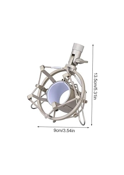 Taşınabilir Mikrofon Standı - Mikrofon Için Evrensel Şok Montajı - Askı Tutucu Klipsi Müzisyenler ve Podcast Yayıncıları Için Mikrofon Standı fiyatları