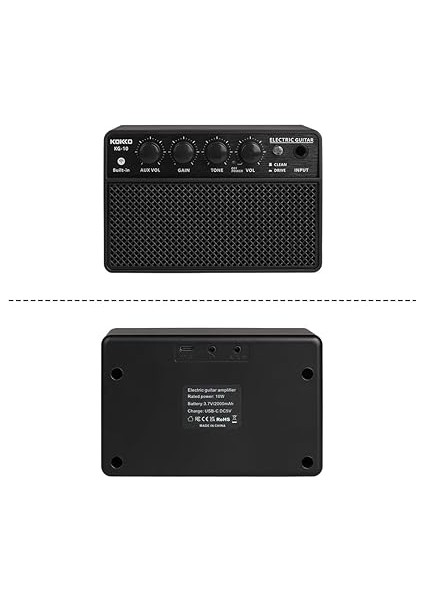 10W Küçük Elektro Gitar Amfisi Günlük Pratikler Için Mini Taşınabilir Gitar Alıştırma Hoparlörü Sokak Performansları Şarj Edilebilir Taşınabilir Ses Bt/kulaklık Bağlantısını Destekler 6.35MM fırsatları