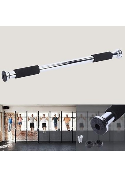 Çubuğu Spor Salonu Barfiks Barı, Demir Barfiks Barı Kapı Çerçeveleri Için Ayarlanabilir Egzersiz Çubuğu Uzatılabilir 62-100CM modelleri