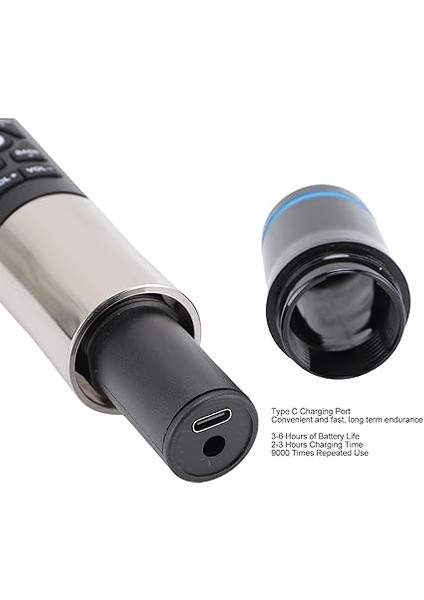 Mikrofonlar, Şarj Edilebilir Alıcıya Sahip Metal Elle Taşınan Dinamik Mikrofon Sistemi, Yankı Içinde Edilmiş, Karaoke Için Mikrofon, Şarkı Söyleme, Düğün, Dj, Parti, modelleri