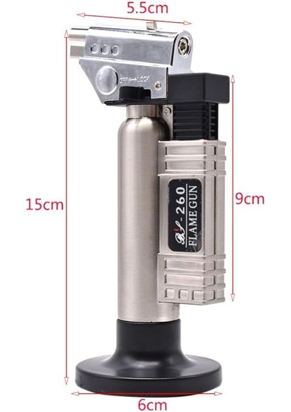 BS-261 Jet Alev Bütan Gaz Tıbbi Diş Kesme Meşale Çakmak Metal Gövde Çakmak Pürmüz Torch modelleri