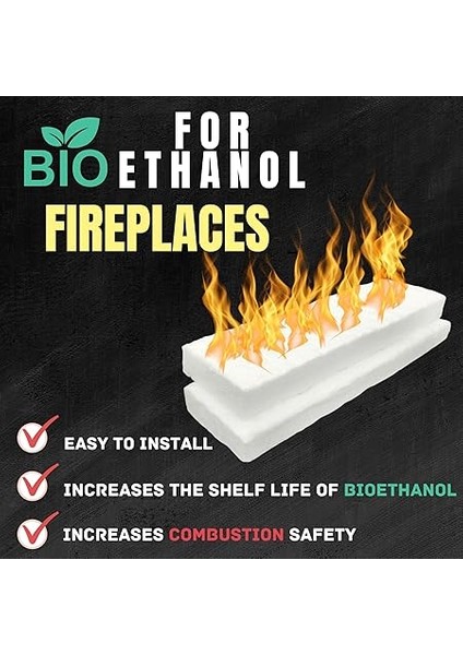 And Gio Seramik Yün Biyoetanol Şömine Için 2 Adet Seramik Sünger Seti Seramik Yün Seramik Sünger fiyatları