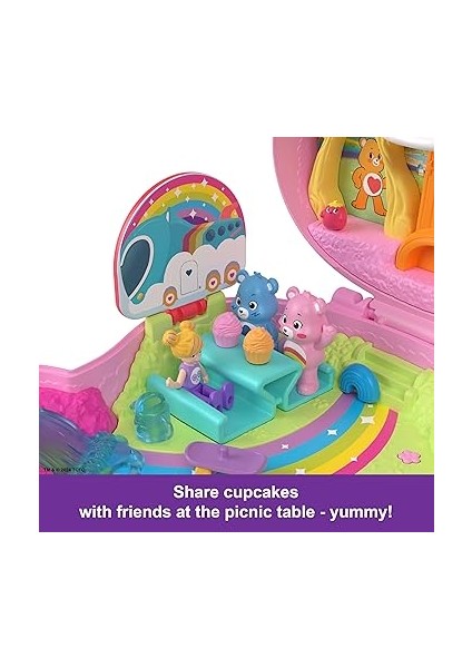 Pocket™ Care Bears Mikro Oyun Seti Polly Pocket ve Care Bears Bebekler ve Oyun Seti, Oyuncak Araba ve Temalı Aksesuarlar, Mini Seyahat Oyuncağı JCC14 indirimleri