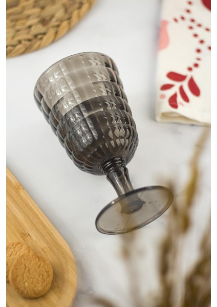 Allegra Füme 6’lı Kadeh Bardak Seti 750 ml Akrilik Malzeme - Cam Değildir Kırılmaya Dayanıklı modelleri