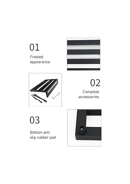 Gitar Malzemeleri Gitar Pedalı Tahtası, Alüminyum Alaşımlı Taşınabilir Parça, Kaymaz Elektro Gitar Efektli Pedalboard, Kolay Taşıma Için Hafif Tasarım, Müzisyenler Için Uygun fiyatları