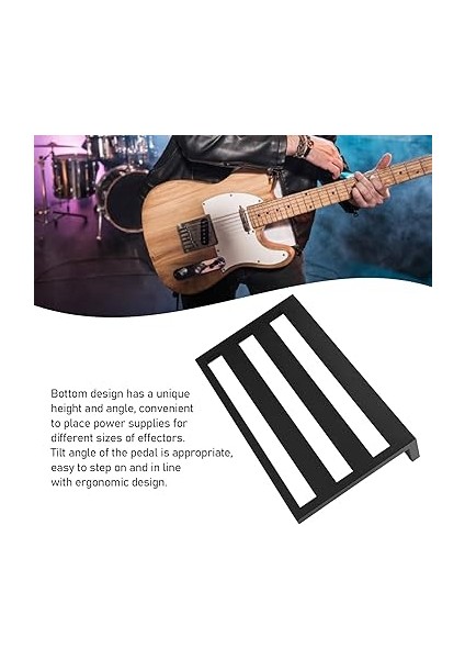 Gitar Malzemeleri Gitar Pedalı Tahtası, Alüminyum Alaşımlı Taşınabilir Parça, Kaymaz Elektro Gitar Efektli Pedalboard, Kolay Taşıma Için Hafif Tasarım, Müzisyenler Için Uygun modelleri
