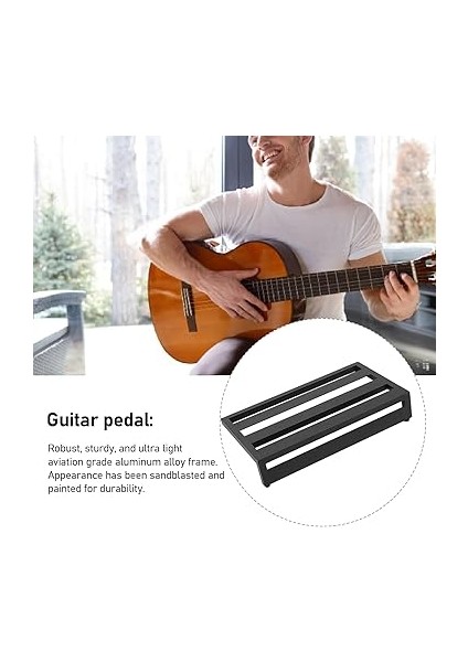 Gitar Malzemeleri Gitar Pedalı Tahtası, Alüminyum Alaşımlı Taşınabilir Parça, Kaymaz Elektro Gitar Efektli Pedalboard, Kolay Taşıma Için Hafif Tasarım, Müzisyenler Için Uygun fırsatları