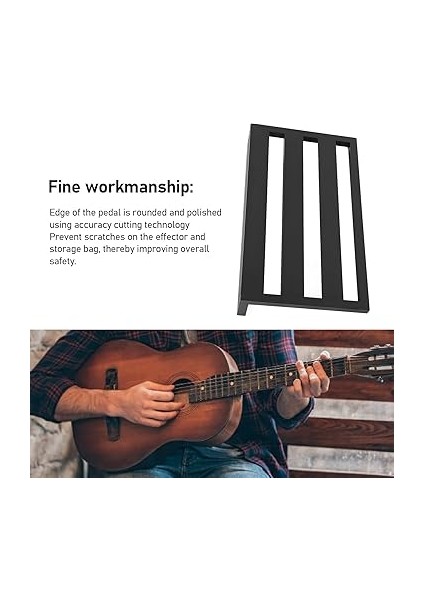 Gitar Malzemeleri Gitar Pedalı Tahtası, Alüminyum Alaşımlı Taşınabilir Parça, Kaymaz Elektro Gitar Efektli Pedalboard, Kolay Taşıma Için Hafif Tasarım, Müzisyenler Için Uygun indirimleri
