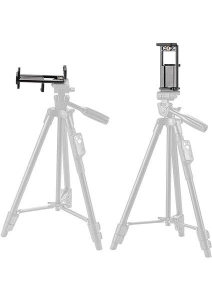 Tablet Tutucu 2in1 Telefon Tutucu Başlık Standart Vidalı Tüm Tripodlara Uyumlu Universal Yatay Dikey Kullanım fırsatları