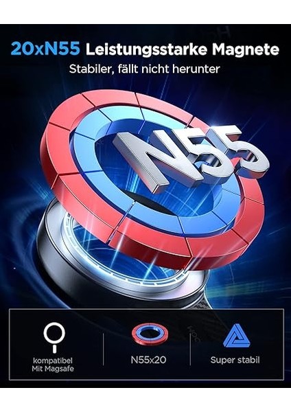 Room 2023 Telefon Tutucu Araba, [asla Engellemeden Zevk] Manyetik Telefon Araba Montajı, [askeri 20XN55 Mıknatıs] Iphone Için Hava Havalandırma Araba Telefon Tutucuları 15/14/13/12 modelleri