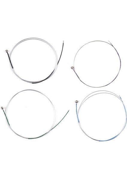 4 Adet Keman Telleri 3/4-4/4 Kemanlar Için Magnezyum Alüminyum Sargı Üniversal Tam Set (Gdae) Keman Telleri