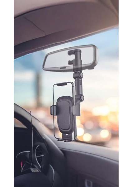 Dikiz Aynası Araç Cep Telefonu Tutucu, 360 Derece Dönebilen Dikiz Aynası Cep Telefonu Tutucu, Araba, Çalışma Masası, Yatak Için Çok Fonksiyonlu Cep Telefonu Tutucu 0599