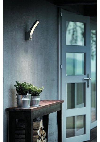 Splay LED Sensörlü Dış Duvar Lambası 12W 4000K Antrasit fırsatları