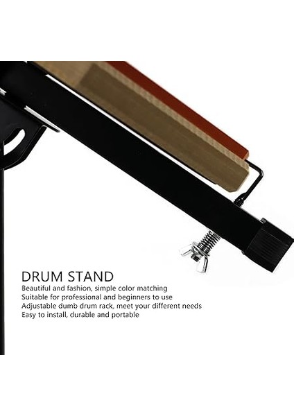 Katlanabilir Davul Standı, Ayarlanabilir Trampet Tripodu, Alüminyum Alaşımlı Malzeme ve Yeni Başlayanlar, 11 "ve 12" Davullar Için Uygun fiyatları