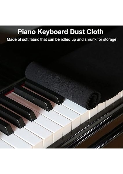 Piyano Klavyesi Için Temizleme Bezi, Piyano Kileri Için Temizleme Bezi, Piyano Bezi, Piyano Anahtarı Için Kapak, Piyanoyu Düzenli Tutun, 125 x 15 cm fırsatları