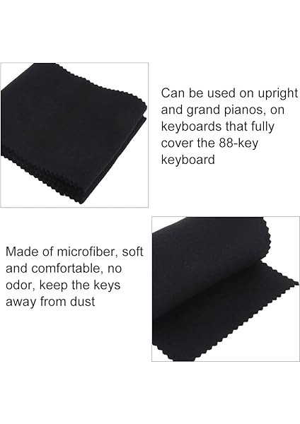 Piyano Klavyesi Için Temizleme Bezi, Piyano Kileri Için Temizleme Bezi, Piyano Bezi, Piyano Anahtarı Için Kapak, Piyanoyu Düzenli Tutun, 125 x 15 cm indirimleri