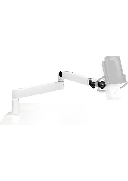 Wave Mic Arm Lp White - Temiz Bir Çalışma Alanı Için Birinci Sınıf Düşük Profilli Mikrofon Kolu, Masa Kelepçesi, Çok Yönlü, Tam Ayarlanabilir, Podcast, Akış, Oyun, Ev Ofis Için Ideal