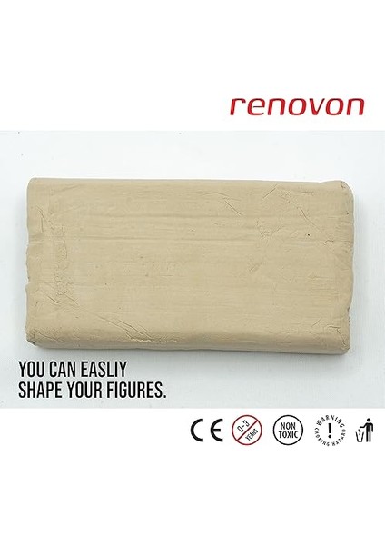 Seramik Kil Hamuru, Beyaz 500 gr Fırınlamaya Gerek Olmayan Güzel Sanatlar Figür Heykel Modelleme Oyun ve Montessori Sınıfları Için Toksik Olmayan Doğal Kil indirimleri