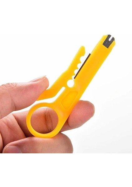 Soyma Aparatı Mini Tel Kesici Sıyırma Sıkma Zımba Aracı Düz Uçlu Pense Bıçak Kesici Onarım El Aracı RJ45 Cat5 Ağ Telefon Kablosu