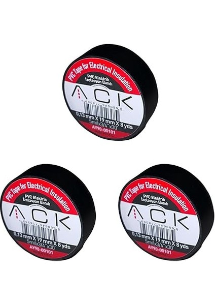 Adet Ack Siyah Izole Bant 0.13X19MMX8YDS