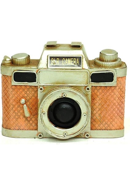 Dekoratif Metal Fotoğraf Makinesi Biblo Ev Ofis Hediyelik