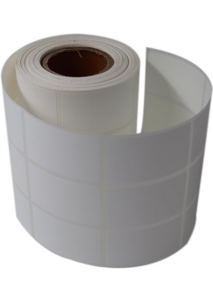 Etiketler , Hazır Al Hızlı Al Pp Opak Etiket 30MM x 50MM Ruloda 1500 Adet Yan Yana 3 Lü 40MM Kuka Çapında Yırtılmaya Dayanıklı Etiket fiyatları