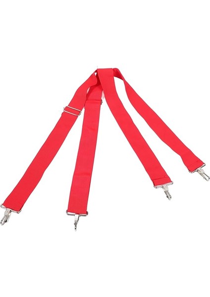 Davul Kemeri Için Ayarlanabilir Tuzak Toka Kayışlar Davul Kayışı Değiştirme Enstrüman Aksesuarı Trampet Aksesuarı Alet Kemeri Davul Omuz Askısı Polipropilen Kırmızı