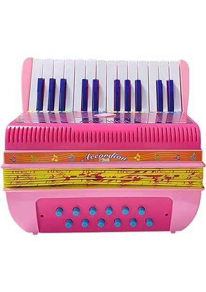 Mini Akordeon Malzemesi Hoş, Keyifli Ses, Uzun Kayış Düğmesi Akordeon Noel Şimdiki Hafif Müzik Aleti Hızlı Müzik Aleti Pembe (Pınk) fiyatları
