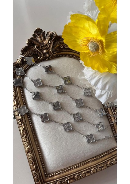 14K Taşlı Desenli Cleef Bileklik modelleri