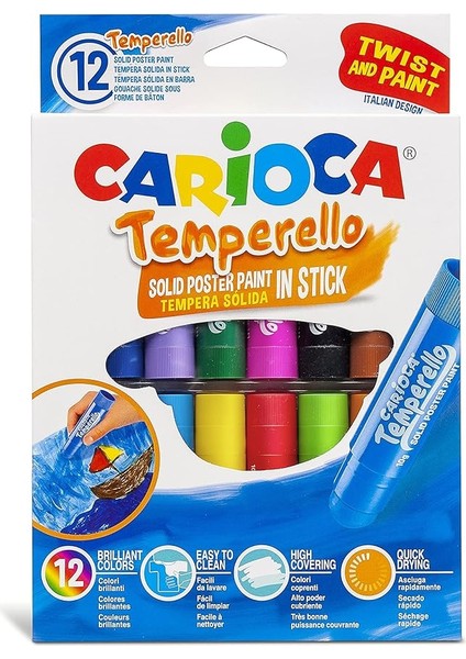 Temperello Stick Poster Boyama Kalemi 12'li