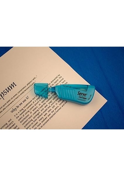 Cortape Şerit Silici 5 Mm*8mt Fosforlu Mavi Tekli Blister modelleri