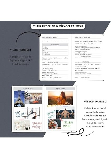 Fz Planner Tarihsiz Haftalık Planlayıcı Deri Ajanda, Siyah indirimleri