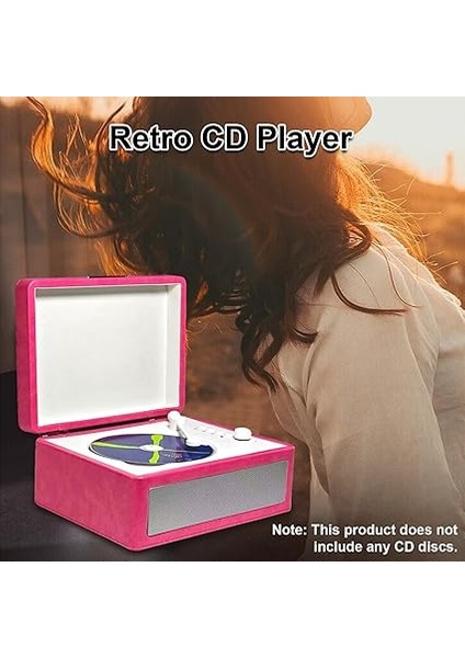 Çalar, Çok Fonksiyonlu Tepsi Tipi Bt Casette Record Player Kızılötesi Uzaktan Kumanda, Kablosuz Müzik Akışı, Ev Için Bellek Kartı Oynatmayı Destekler, Dış Mekan Kullanımı (Rosa) fiyatları