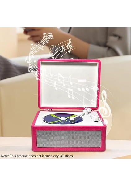 Çalar, Çok Fonksiyonlu Tepsi Tipi Bt Casette Record Player Kızılötesi Uzaktan Kumanda, Kablosuz Müzik Akışı, Ev Için Bellek Kartı Oynatmayı Destekler, Dış Mekan Kullanımı (Rosa) indirimleri
