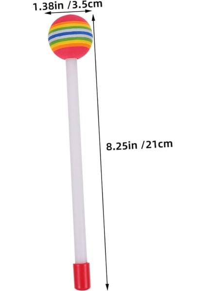 12 Adet Renkli Erkek Kız Davul Çubukları Yumuşak Pedli Başlıklarla Plastik Perküsyon Mallet Seti Xylophone ve Davul Müzik Pratiği Için Uygun fiyatları