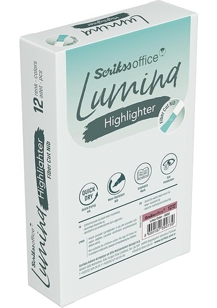 Office Lumina Fosforlu Kalem Lotus Colour - 693U 12 Lik Amb modelleri